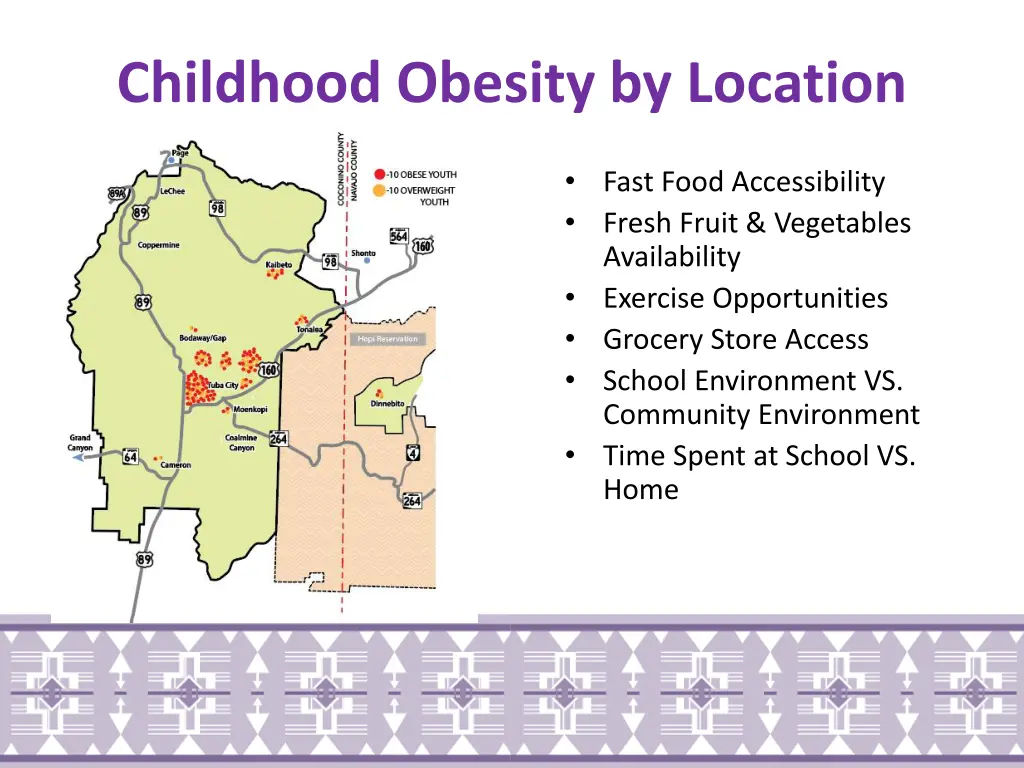 childhood obesity by location