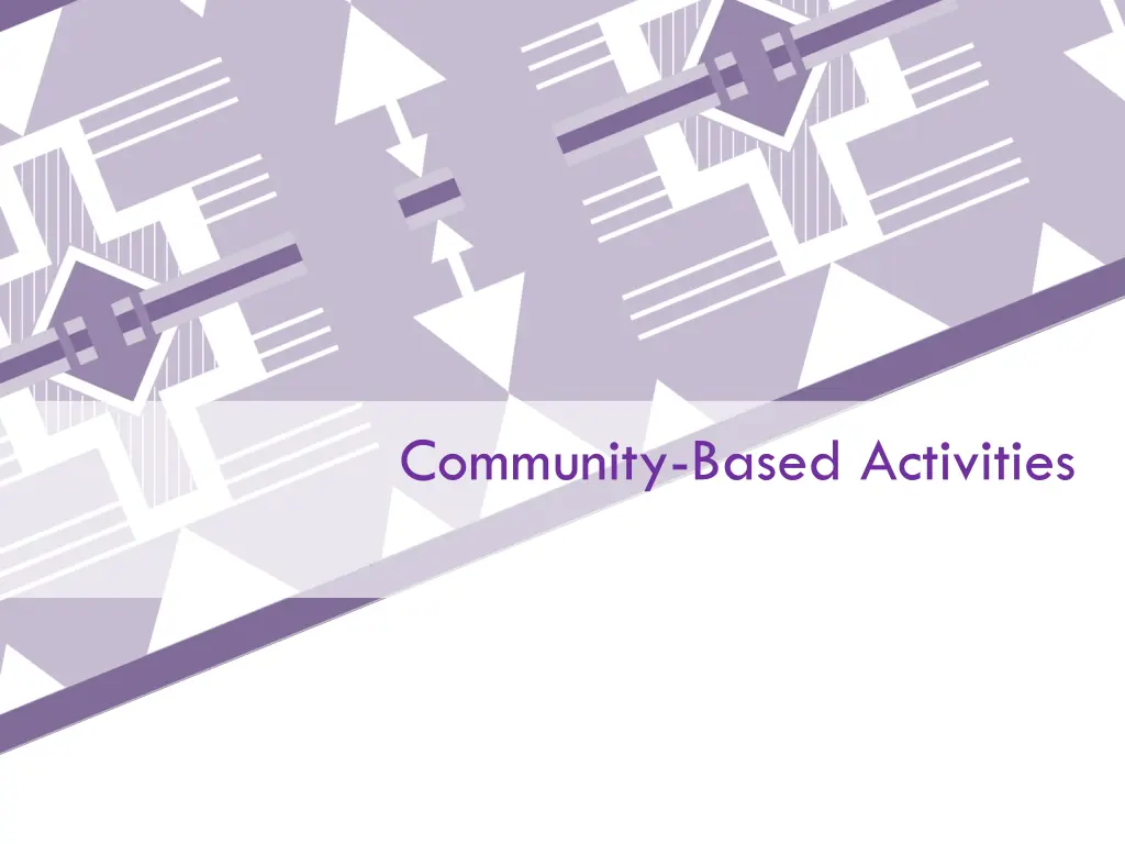community based activities