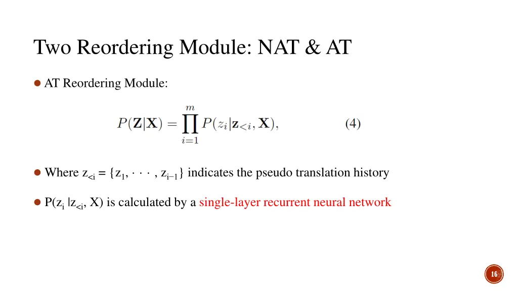 two reordering module nat at 2