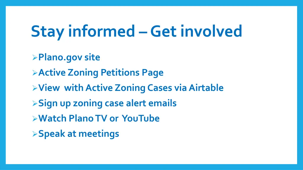 stay informed get involved