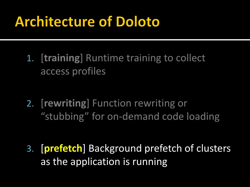 1 training runtime training to collect access 1