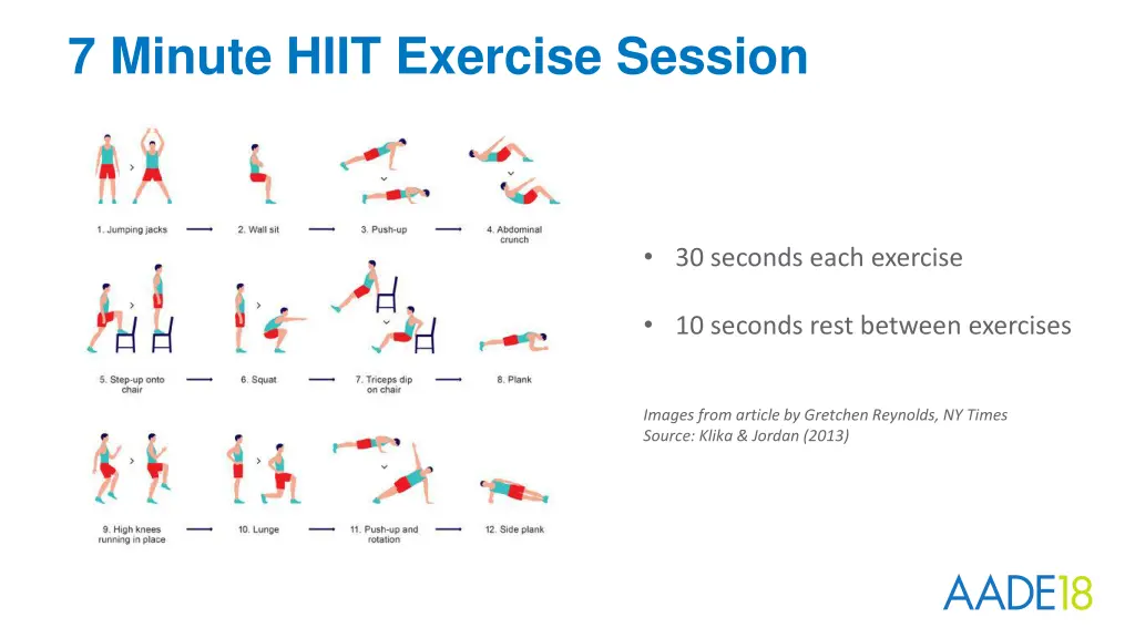 7 minute hiit exercise session