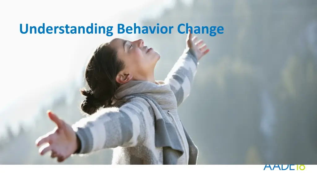 understanding behavior change