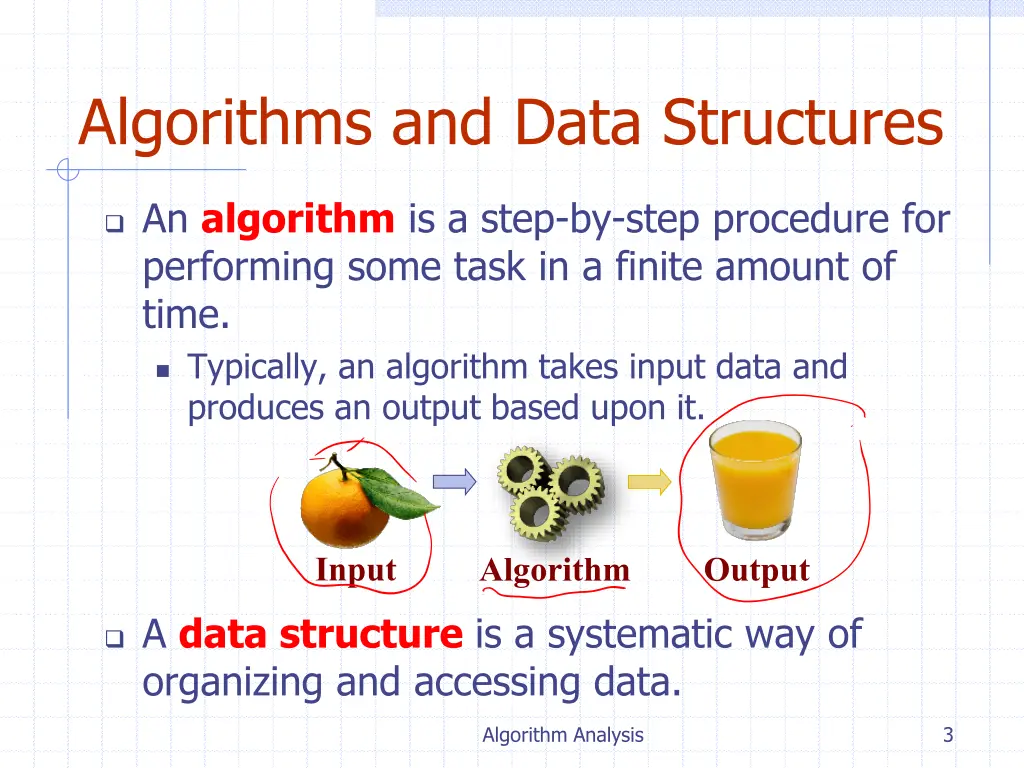 algorithms and data structures