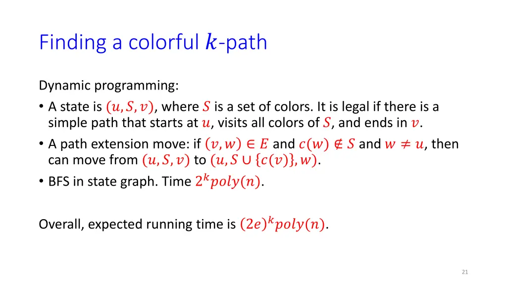 finding a colorful path