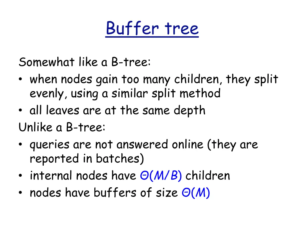 buffer tree