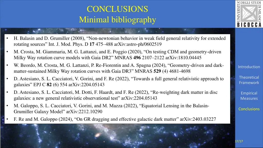 conclusions minimal bibliography