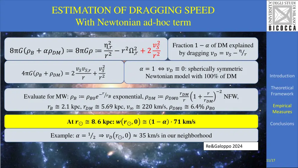 estimation of dragging speed with newtonian