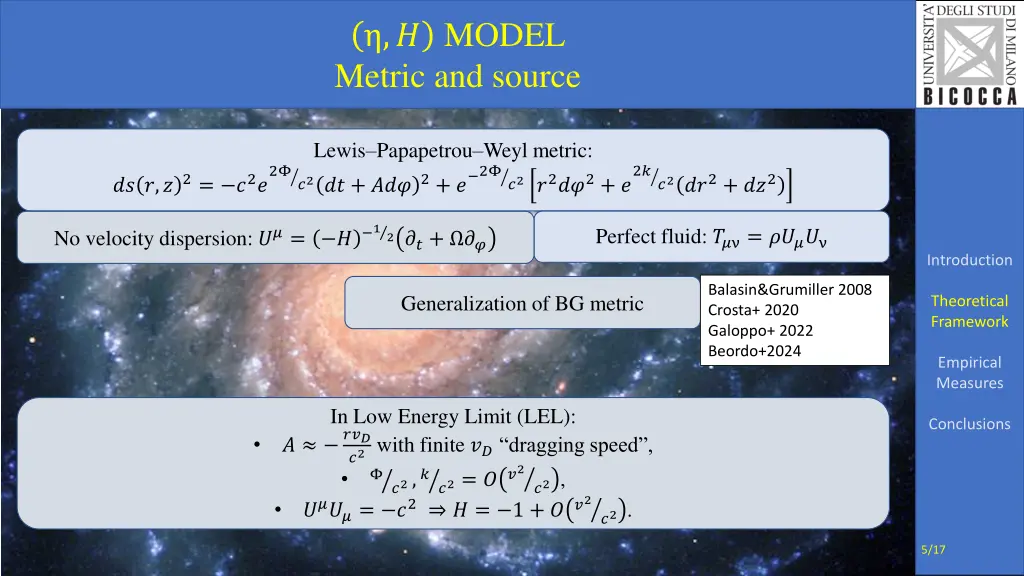 model metric and source