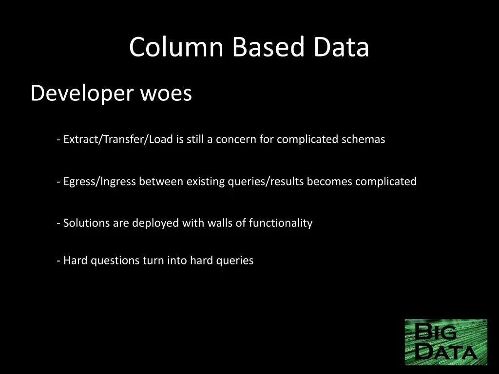 column based data