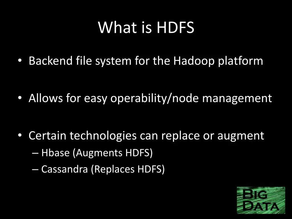 what is hdfs