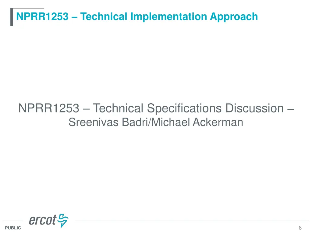 nprr1253 technical implementation approach