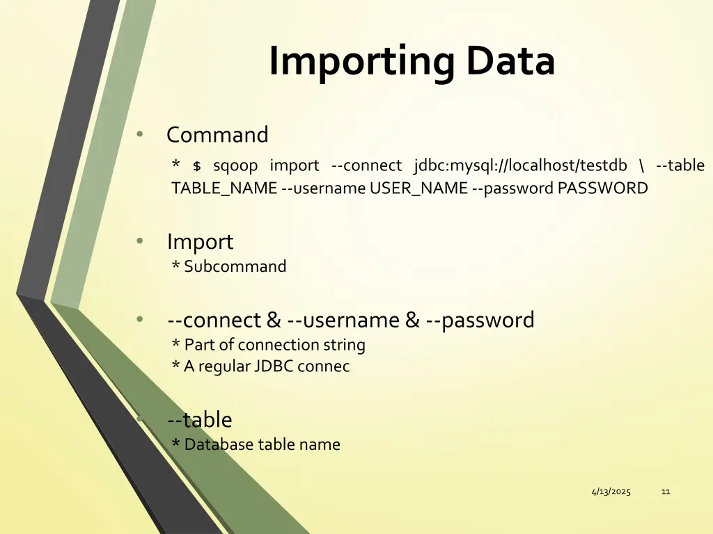 importing data