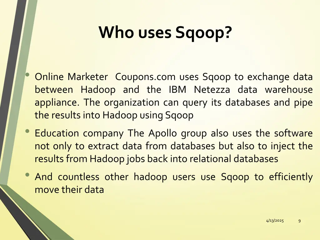 who uses sqoop