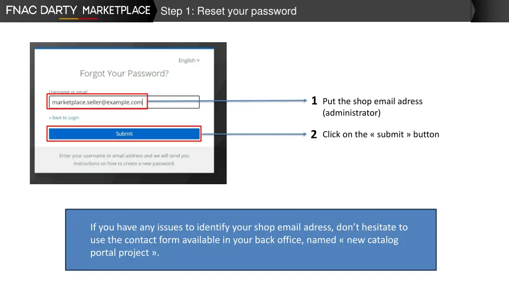 step 1 reset your password 1