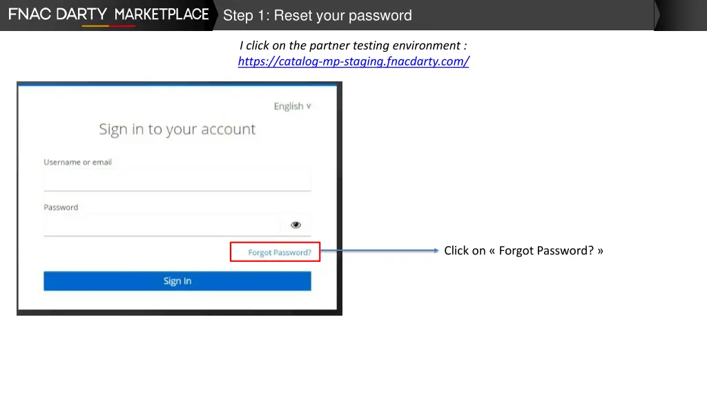 step 1 reset your password