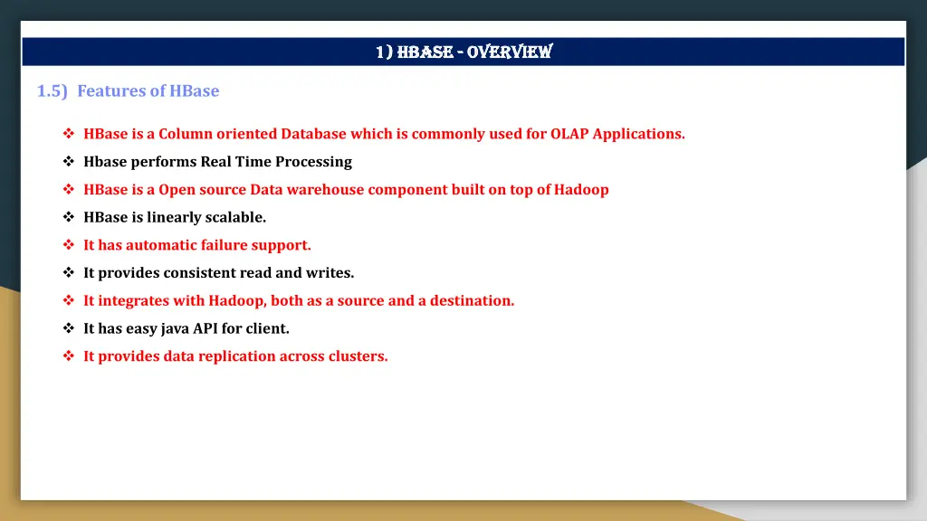 1 1 hbase hbase overview 9