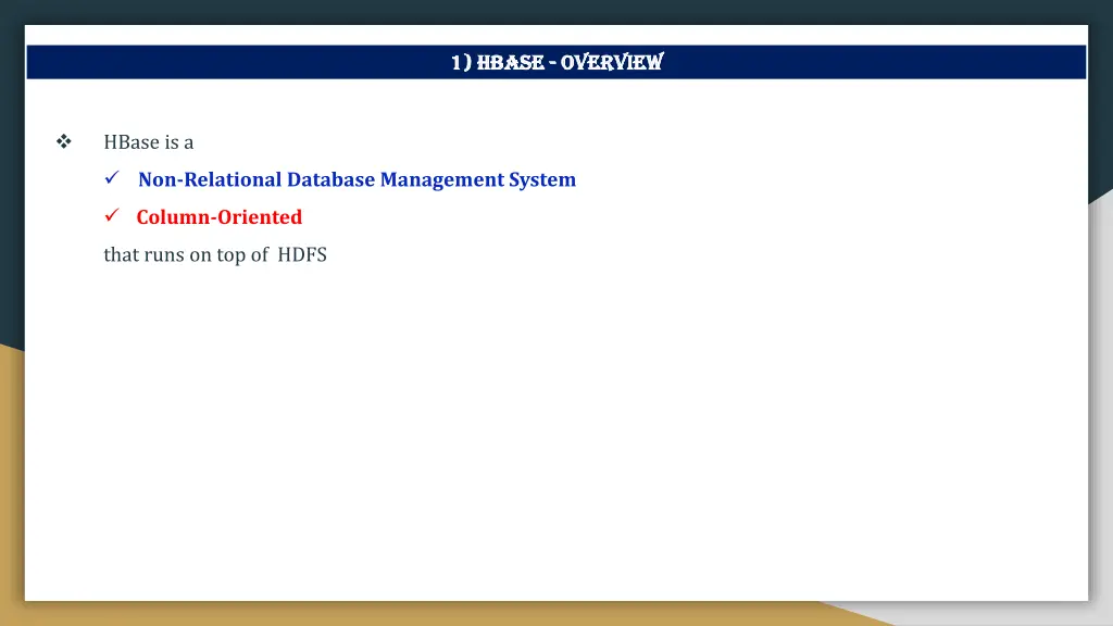 1 1 hbase hbase overview