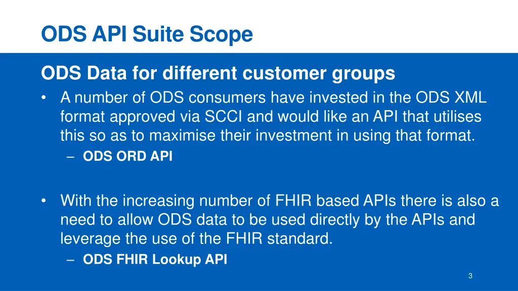 ods api suite scope