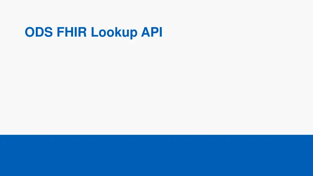 ods fhir lookup api