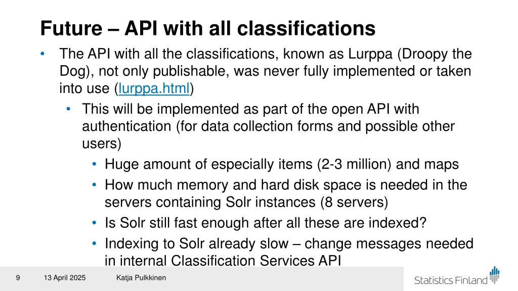 future api with all classifications the api with