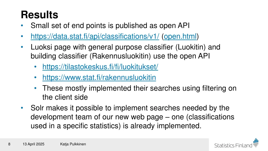 results small set of end points is published