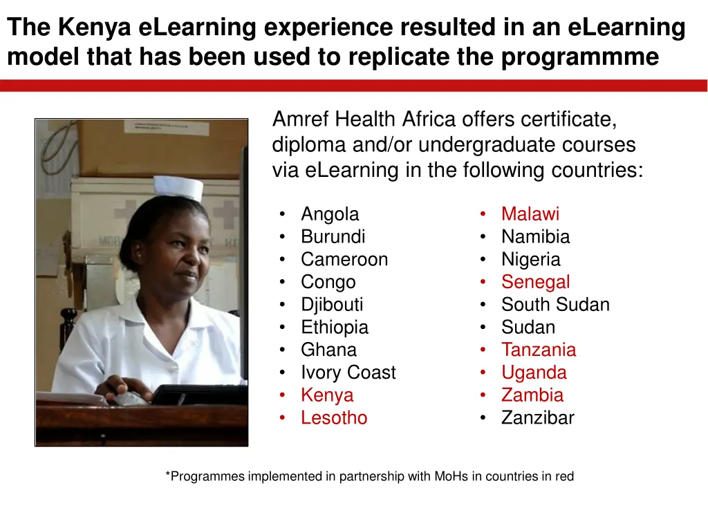 the kenya elearning experience resulted