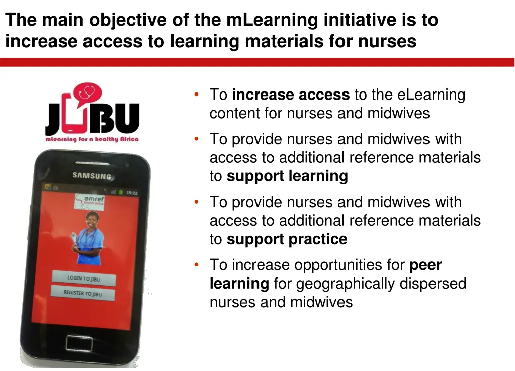 the main objective of the mlearning initiative