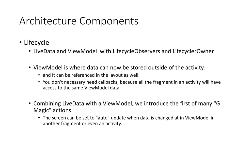 architecture components