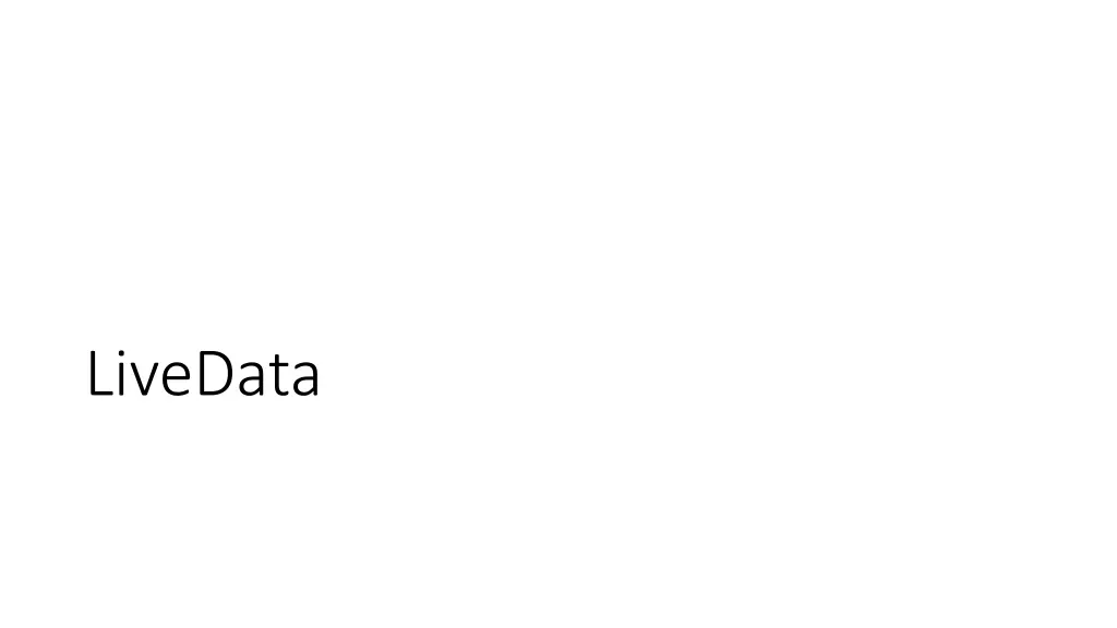 livedata