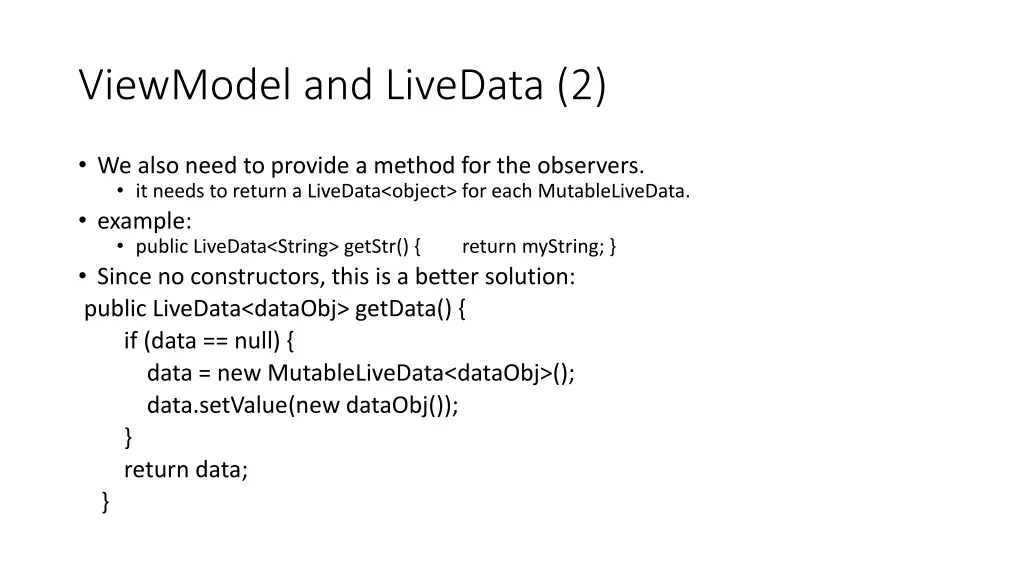 viewmodel and livedata 2