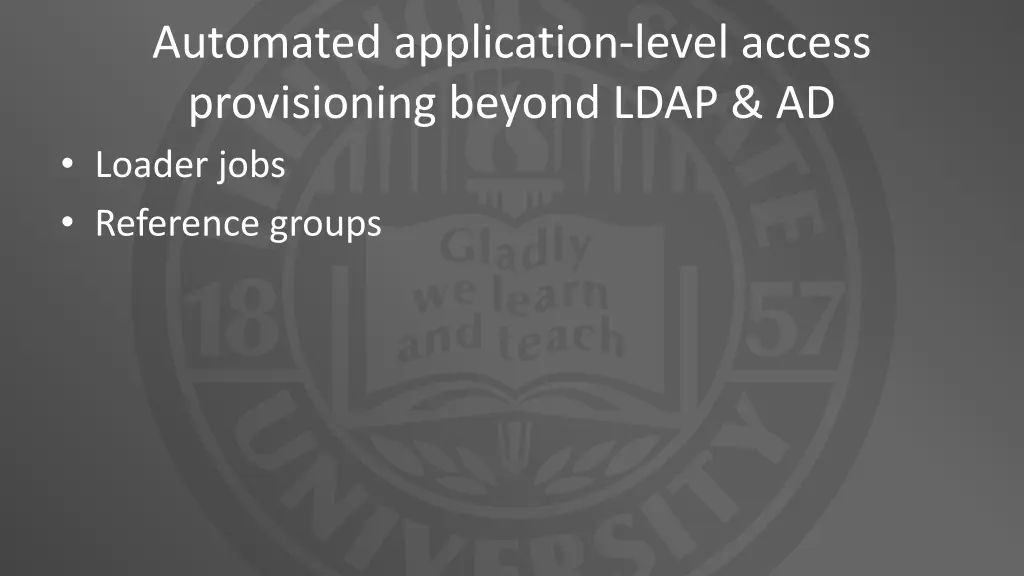 automated application level access provisioning