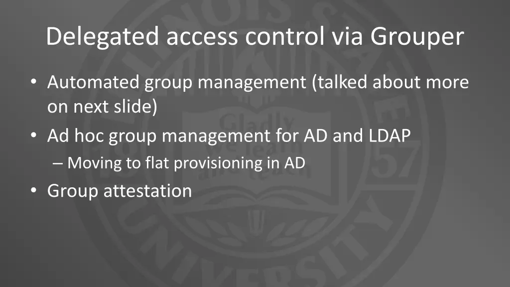 delegated access control via grouper