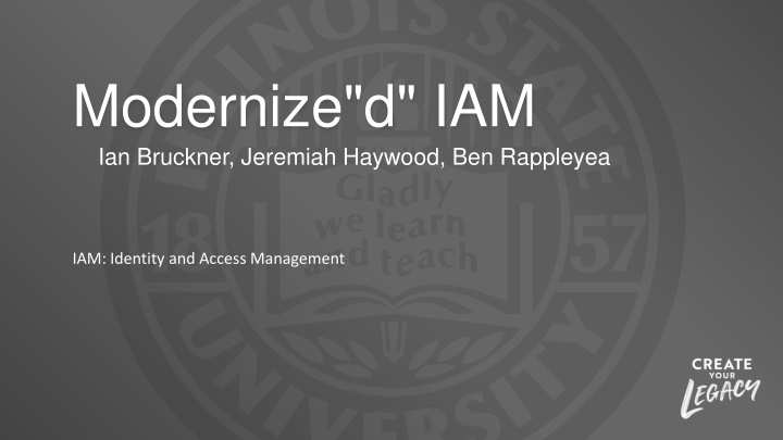 modernize d iam ian bruckner jeremiah haywood