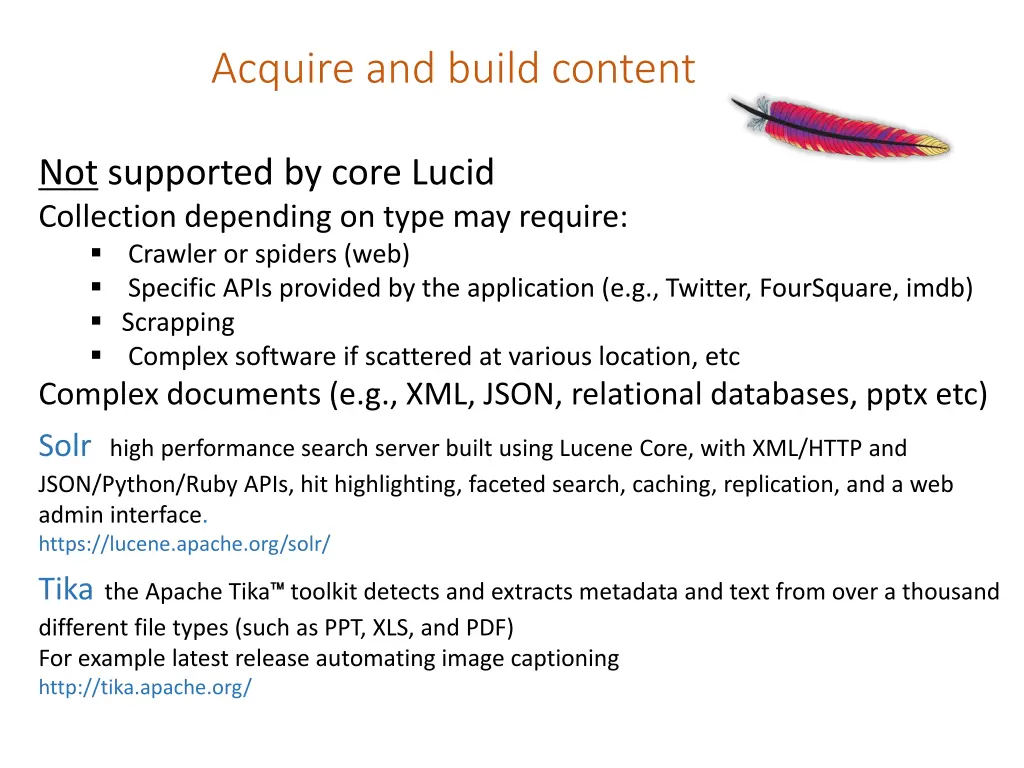 acquire and build content