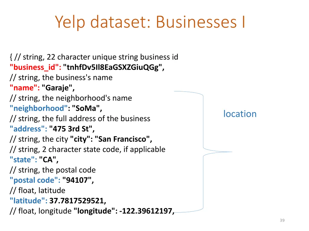 yelp dataset businesses i