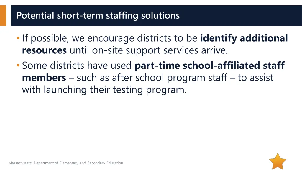 potential short term staffing solutions