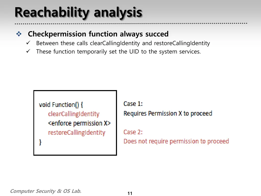 reachability analysis