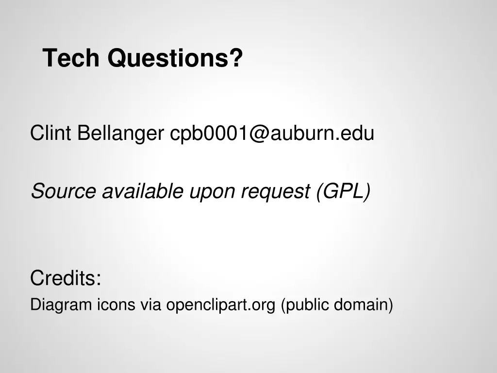 tech questions