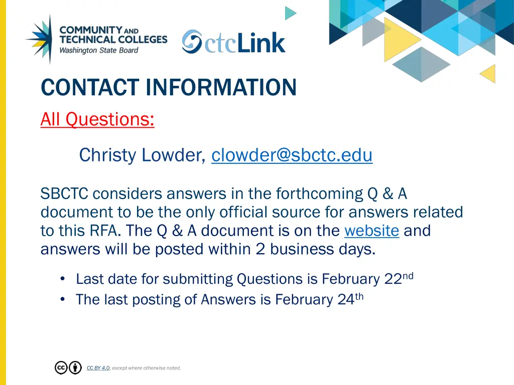 contact information all questions