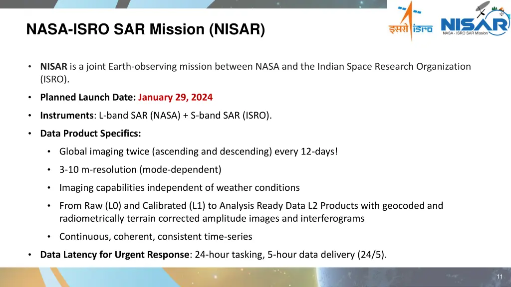 nasa isro sar mission nisar