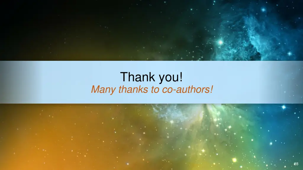 thank you many thanks to co authors