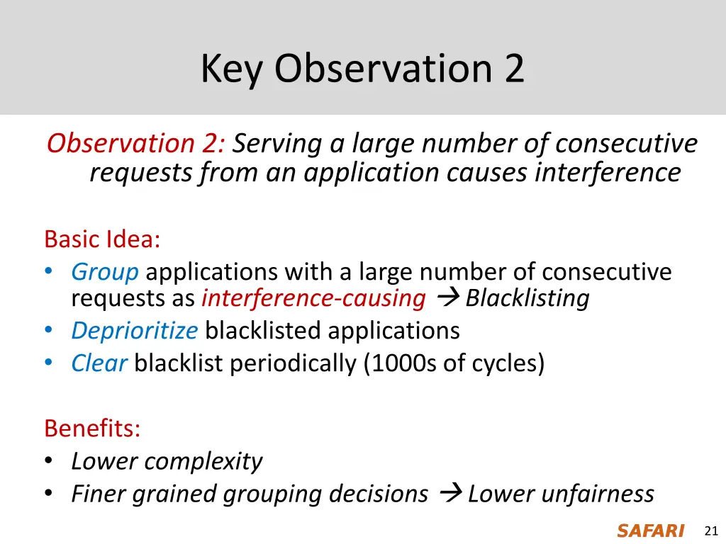 key observation 2