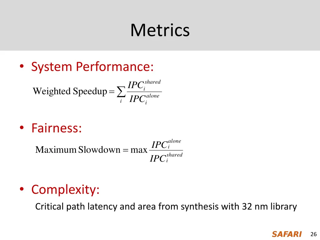 metrics