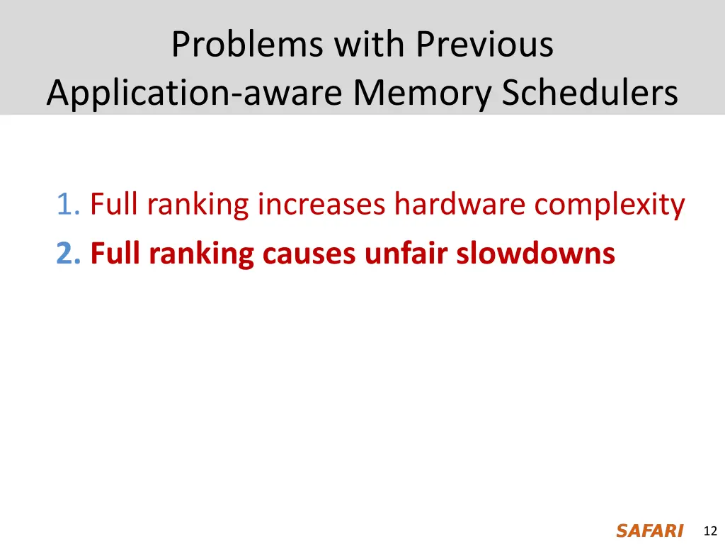 problems with previous application aware memory 2