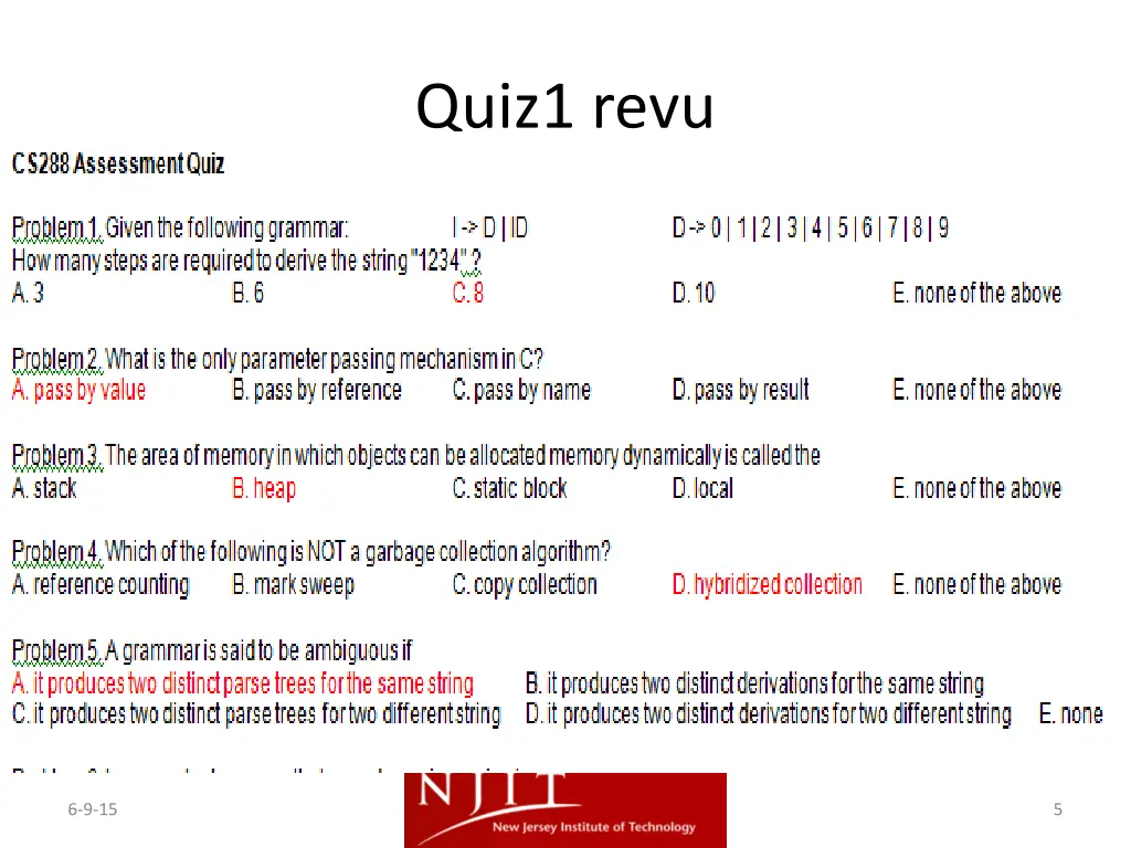 quiz1 revu