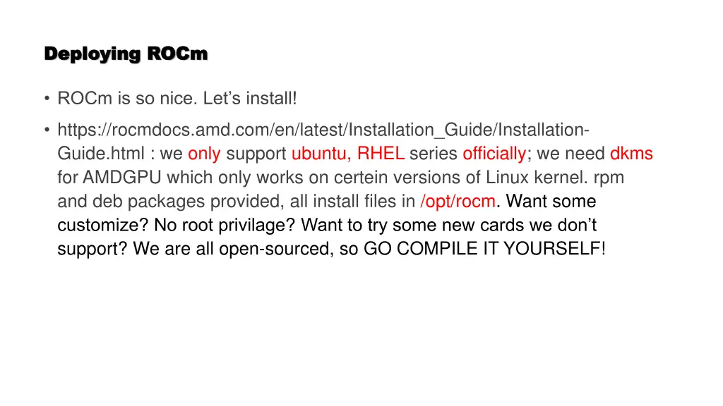 deploying rocm deploying rocm