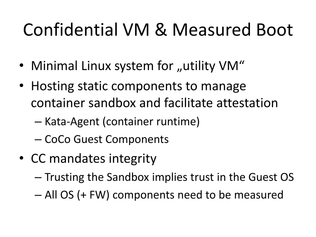 confidential vm measured boot