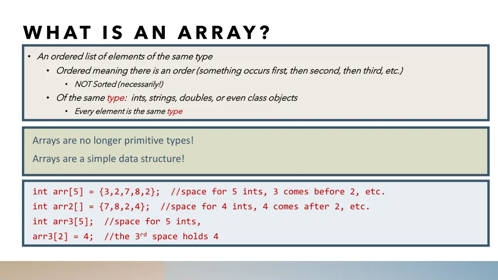 what is an array
