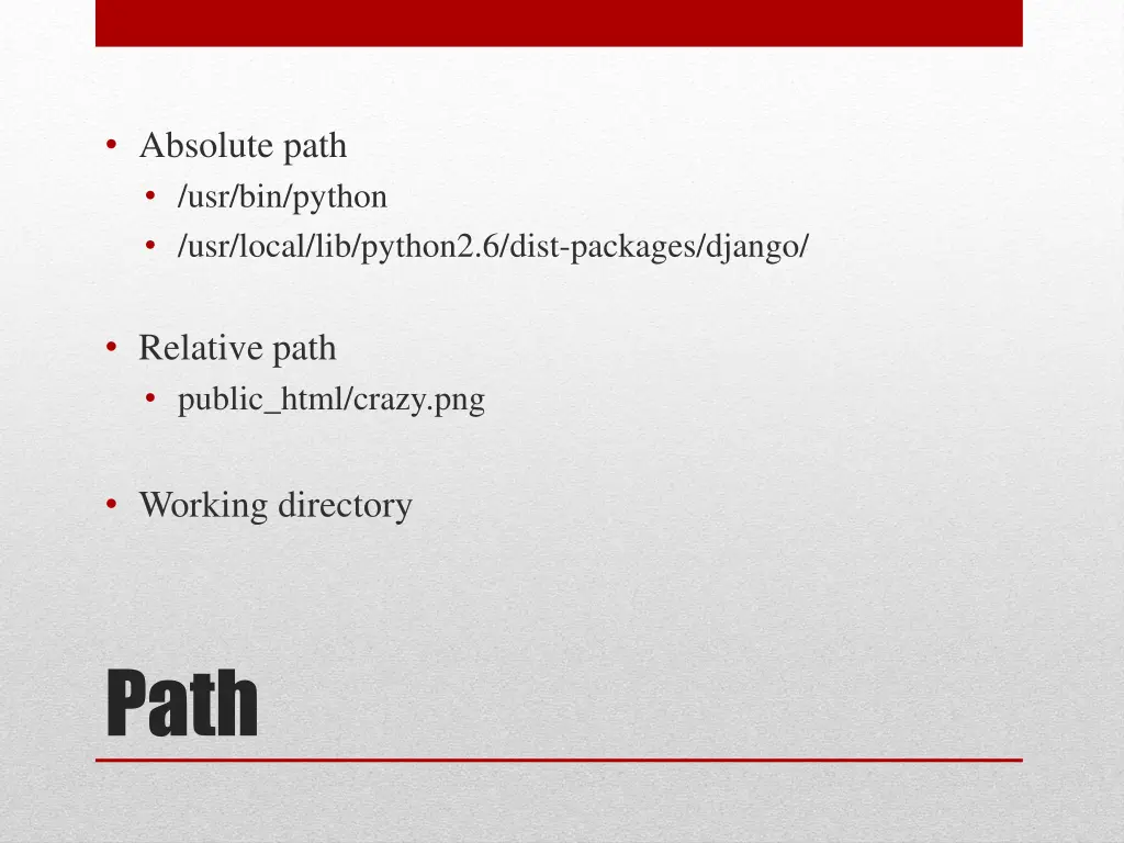 absolute path usr bin python usr local
